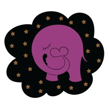 Elephant dream. Stock Illustration
