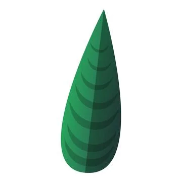 Elephant ear leaf icon, cartoon style Stock Illustration
