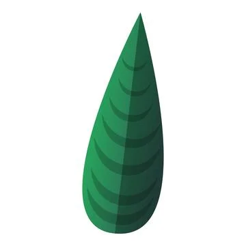 Elephant ear leaf icon, cartoon style Stock Illustration