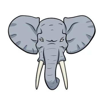 Elephant head Stock-Illustration