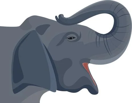 Elephant head Stock Illustration