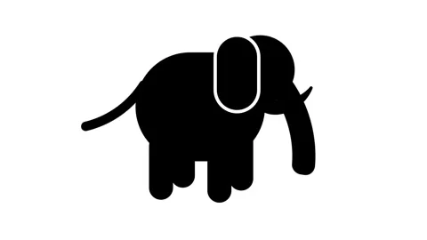 Elephant Icon Stock Footage 335671515