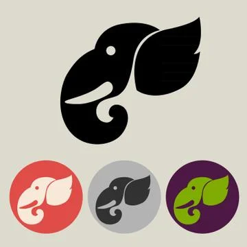 Elephant icon Stock Illustration