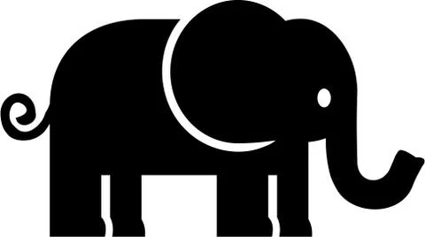 Elephant Icon Illustrazione stock