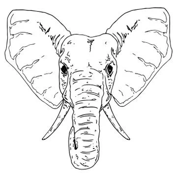 Elephant icon. Illustrazione stock