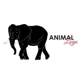 Elephant icon logo symbol vector illustration Stock Illustration
