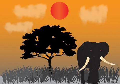 Elephant Illustrazione stock