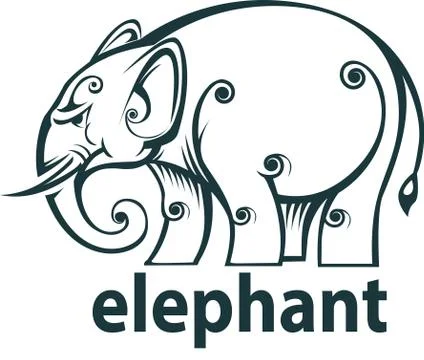 Elephant Stock Illustration