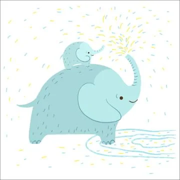 Elephant illustration Stock Illustration