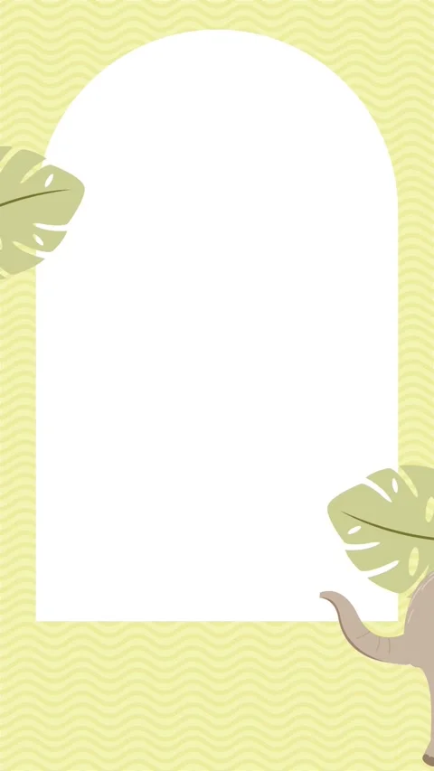 Elephant Invitation Template – 2D Animated Vertical Video Video stock 289345237