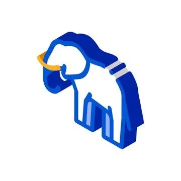 Elephant isometric icon vector illustration Ilustración de archivo