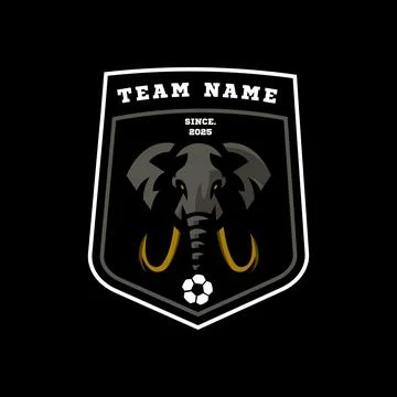 Elephant Logo Design Stock Illustration