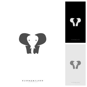 Elephant Logo Design Vector Template - Vector Stock Illustration