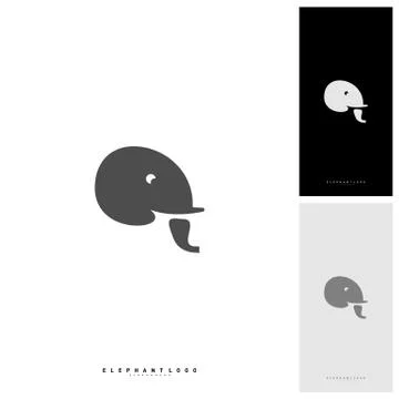 Elephant Logo Design Vector Template - Vector Stock Illustration