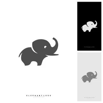 Elephant Logo Design Vector Template - Vector Stock Illustration
