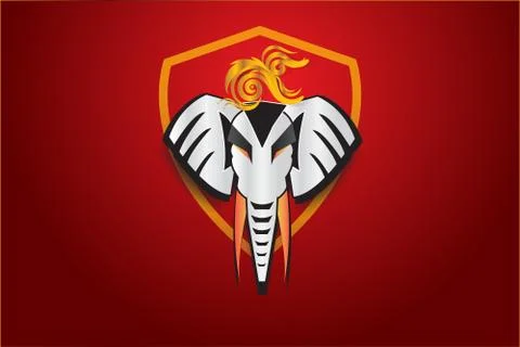 Elephant logo design,vector Illustrazione stock