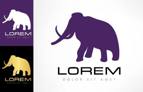 Elephant logo Stock Illustration