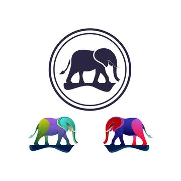 Elephant logo Stock Illustration
