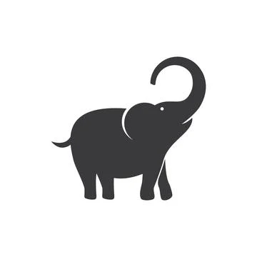 Elephant logo illustration 스톡 일러스트