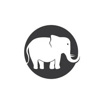 Elephant logo illustration 스톡 일러스트