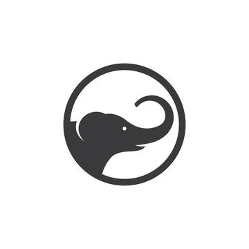 Elephant logo illustration 스톡 일러스트