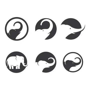 Elephant logo illustration Illustration