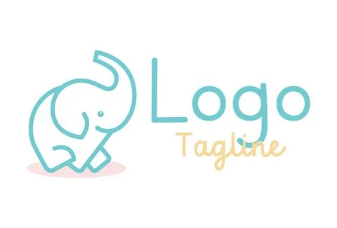 Elephant logo template design vector	 Illustrazione stock