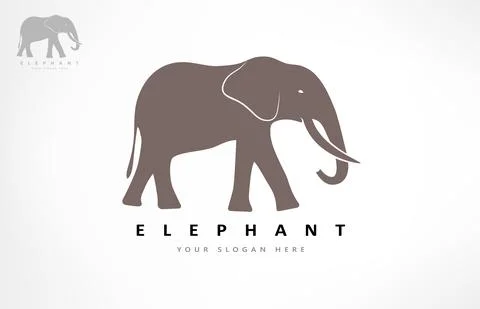 Elephant logo vector. Animal design. Stock Illustration