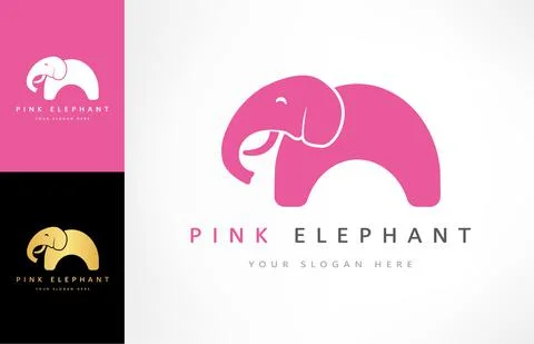 Elephant logo vector. Animal design. Stock Illustration