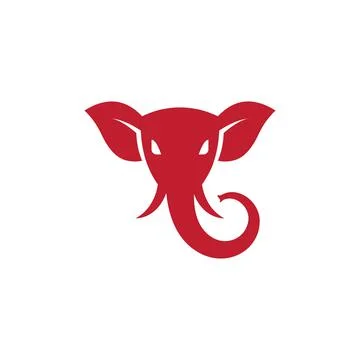 Elephant logo vector icon illustration Stock Illustration