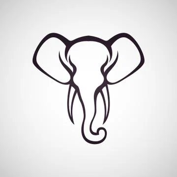Elephant logo vector Stock Illustration
