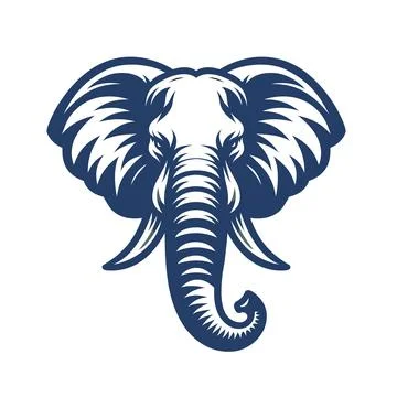 Elephant Mascot logo Stock Illustration