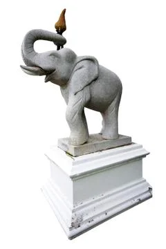 Elephant model with white background. Foto stock