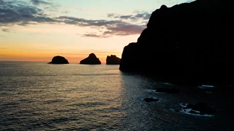 Elephant Mountain at sunset in Iceland Stock Footage 256576577