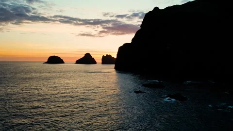Elephant Mountain at sunset in Iceland Stock Footage 256985349