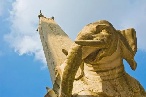 Elephant obelisk Stock Photos