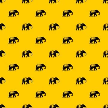 Elephant pattern Stock Illustration