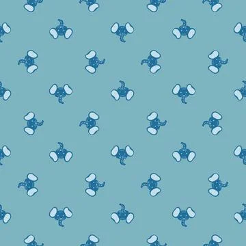 Elephant pattern seamless in freehand style. Head animals on colorful backgro Stock Illustration
