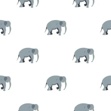 Elephant pattern seamless Stock Illustration