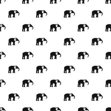 Elephant pattern seamless Stock Illustration