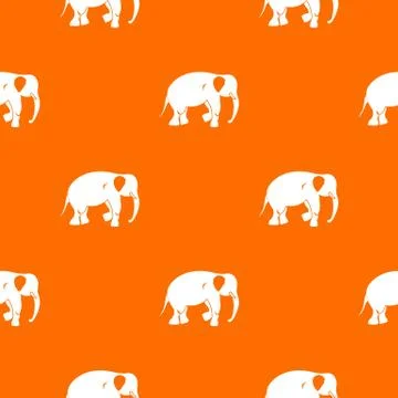 Elephant pattern seamless Stock Illustration