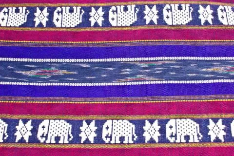 Elephant pattern thai style background Stock Photos