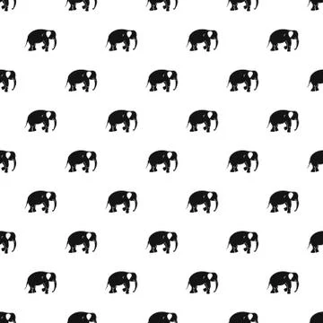 Elephant pattern vector Illustrazione stock