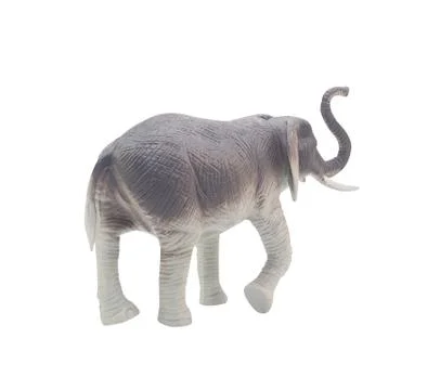 Elephant plastic toy back. Stock Photos