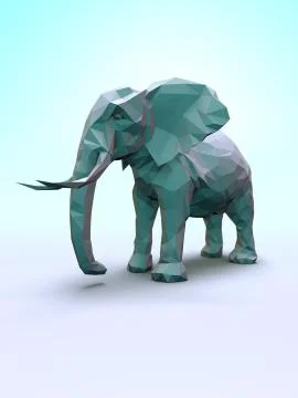 The Elephant Poster Stock Illustration