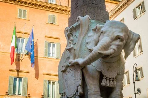 Elephant in Rome Foto stock
