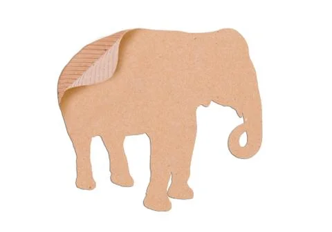Elephant shape paper box Foto stock