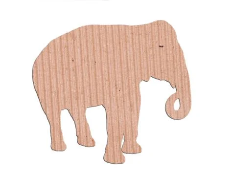 Elephant shape paper box Foto stock