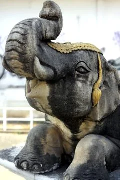 Elephant shape statue Stock Photos