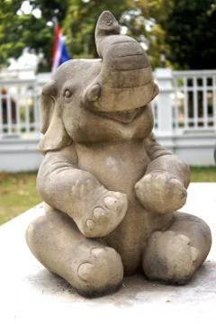 Elephant shape statue Stock Photos